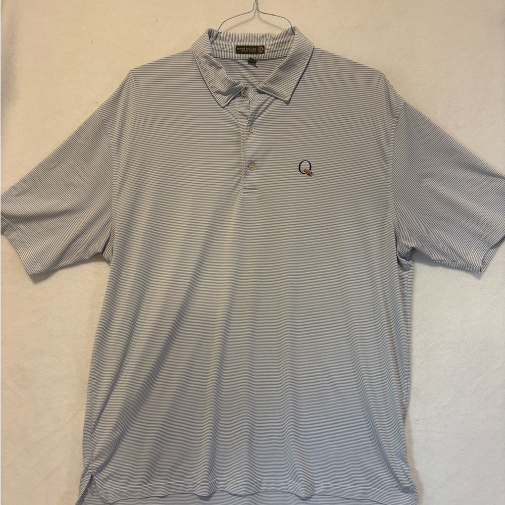 Peter Millar Pale Blue Quail Hollow Polo
